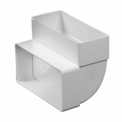 shumee Navpični ravni koleno 90 stopinj 55x110mm bel KP55-25