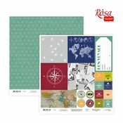 Papirji za scrapbooking 30.48 x 30.48 cm Make your journey - No. 2