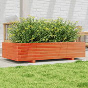 Vrtna sadilica voštano smede boje 110x60x26,5 cm od borovine