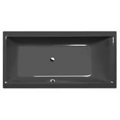 POLYSAN Premium Pravokotna Kad CLEO 180x90cm v Elegatni Sivi Barvi