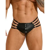 SuperLove Adjustable Elastic Bands Men Thong 280 Black XXL