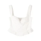 Bershka Top off-bela