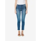 KOROSHI Kavbojke nebeško modra/moder denim/temno modra