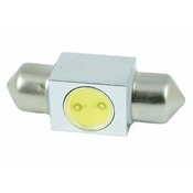 M-LINE žarnica LED 12V C5W 31 mm 3 chip 1W CREE LED, 180°, alu-ohišje, bela, par