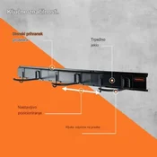 VonHaus 3500257 9-dijelni Komplet za Pohranu Bicikala i Opreme – Zidne Kuke i Nosaci