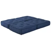 Vidaxl Modularni Pouf - 2 Paketa v Indigo Tkanini
