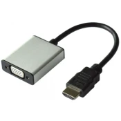 VALUE Value HDMI / VGA adapterski kabel HDMI-A  vtič\, VGA 15-polna vtičnica 0.15 m črna 12.99.3119  HDMI kabel, (20419277)