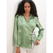 Bigdart Bluza siva/svetlo zelena/bela