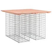 Vidaxl Vrtna miza Gabionski dizajn 100x102x72 cm Masivni les Douglas