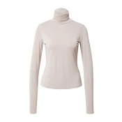 Womens modal turtleneck with long sleeves in warm gray