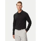 Calvin Klein Polo majica Supima LV04LH240G Črna Slim Fit