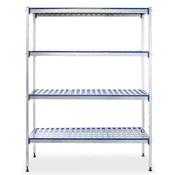 shumee Odprta polica za shranjevanje hrane, širina 128 cm, višina 168,5 cm - Hendi 812273
