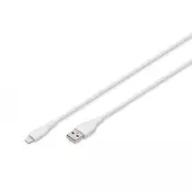 Digitus AK-600108-005-W kabel Lightning 0,5 m Bela