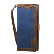 Eleganten etui/ovitek Vintage Splice za Huawei P40 - moder