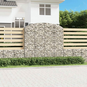Gabionska košara s lukom200x50x180/200 cm pocincano željezo