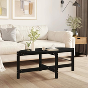Stolic za kavu crni 118 x 63 x 45 cm od masivne borovine