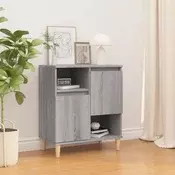 Vidaxl vidaXL Predalnik, siv hrast sonoma, 60x35x70 cm, material na osnovi lesa