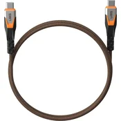 URBAN Urban Armor Gear USB-C kabel, 0.75m, črn/oranžen