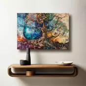 Wallity Dekorativna slika na kaljenom staklu, 60x90cm, Šarena