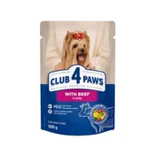 Club 4 Paws Premium vlažna hrana za pse, Govedina u želeu, 100 g