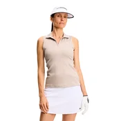 Ženska majica J.Lindeberg Delilah Sleeveless Top Oyster Brown M