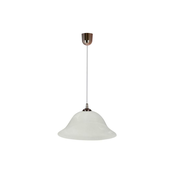 Luster na sajli VERA 1xE27/60W/230V bakarna/bela