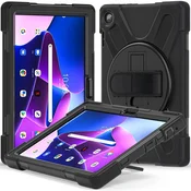 GS Ovitek za Lenovo Tab M10 10.1 Gen 3 TB-328FU/TB-328XU, oklepni, vrtljiv za 360 stopinj, črn