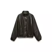 Vero Moda Jakna iz umetnega usnja Polly 10344161 Rjava Relaxed Fit