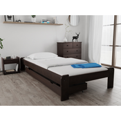 Postelja ADA 90 x 200 cm oreh Posteljno dno: Z lamelnim dnom, Vzmetnica: Vzmetnica Somnia 17 cm