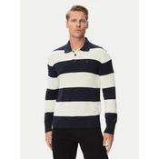 Tommy Jeans Pulover ESSENTIAL mornarska / bela
