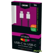 USB 3.1 Type C veza Crno 1m GROCACCUSFBK01