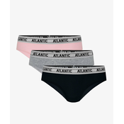Womens panties Hipster ATLANTIC 3Pack - pink, gray melange, black