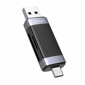 ORICO Orico CD2D-AC2-BK-EP čitalec pomnilniških kartic TF/SD, USB + USB-C (črn), (20773734)
