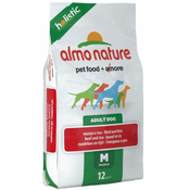 Almo Nature Holistic Adult Medium govedina & riž - Varčno pakiranje: 2 x 12 kg