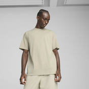 Mens Puma MMQ T-Shirt, Beige, Size L, Clothing