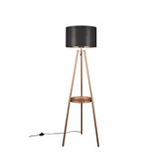 Rjava stoječa svetilka s polico (višina 152 cm) Colette – Trio