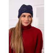 Kesi Cap with fleece Edyta K298 navy blue