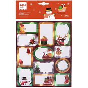 Božicne etikete Apli Kids - Snowflake, 24 komada