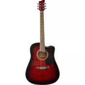 Jay Turser JTA-454QCET Red Sunburst elektro-akusticna gitara