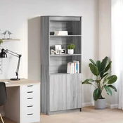 Visoka komoda siva sonome 70x35x180 cm od konstruiranog drva