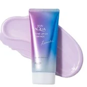 ROHTO MENTHOLATUM Tonirajoča sončna esenca Skin Aqua Tone Up UV Essence SPF50+ PA++++ Lavender (70 g)