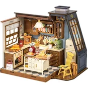ROBOTIME Rolife DIY House: peka v kuhinji z osvetlitvijo LED