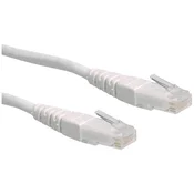 ROLINE Roline 21.15.1556 RJ45 omrežni kabel\, Patch kabel CAT 6 U/UTP 3.00 m bela 1 kos, (20420962)
