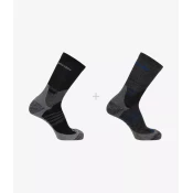 Nogavice Salomon X ULTRA ACCESS, 2 para, antracit/črna (M)