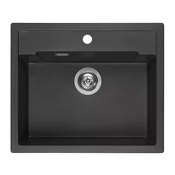 Reginox Amsterdam 600 Black metalic (silvery)