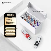 Lankxin USB Flash memorija, 512MB, USB 2.0, 10 komada, Višebojna