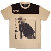 2Pac Majica Colour Block Unisex Brown & Sand XL