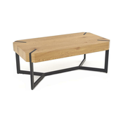 Stolić za kavu LAVIDA 43x110 cm zlatni hrast/crna