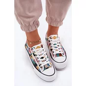 Patterned Womens Sneakers On Platform Lee Cooper
