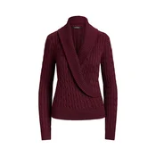 Lauren Ralph Lauren Pulover temno rdeča